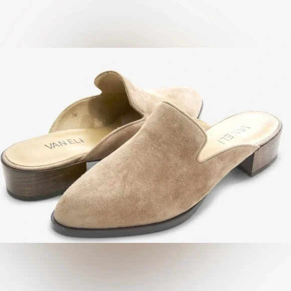Vaneli Teja Mule - Military Suede / Brown Suede Slip-On Shoes / Size 7 - Picture 11 of 12